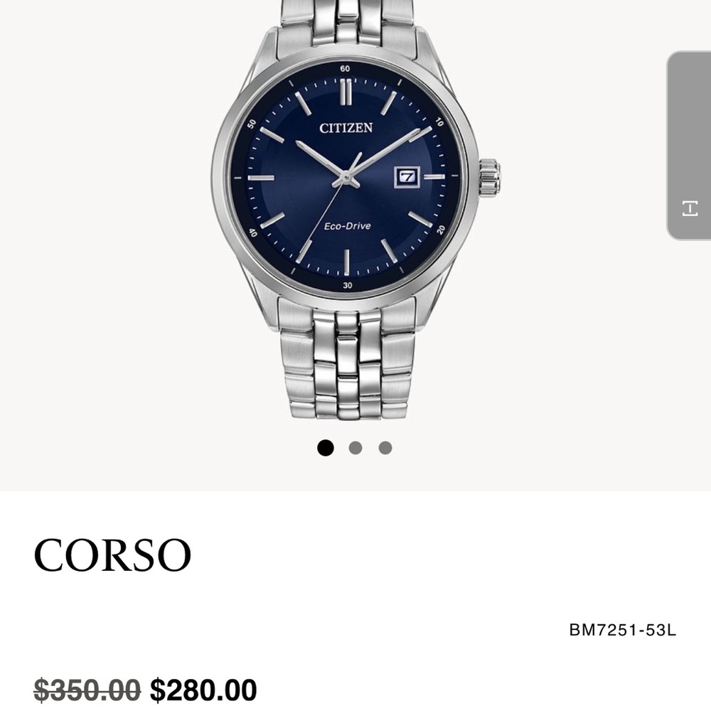 Citizens eco drive watch